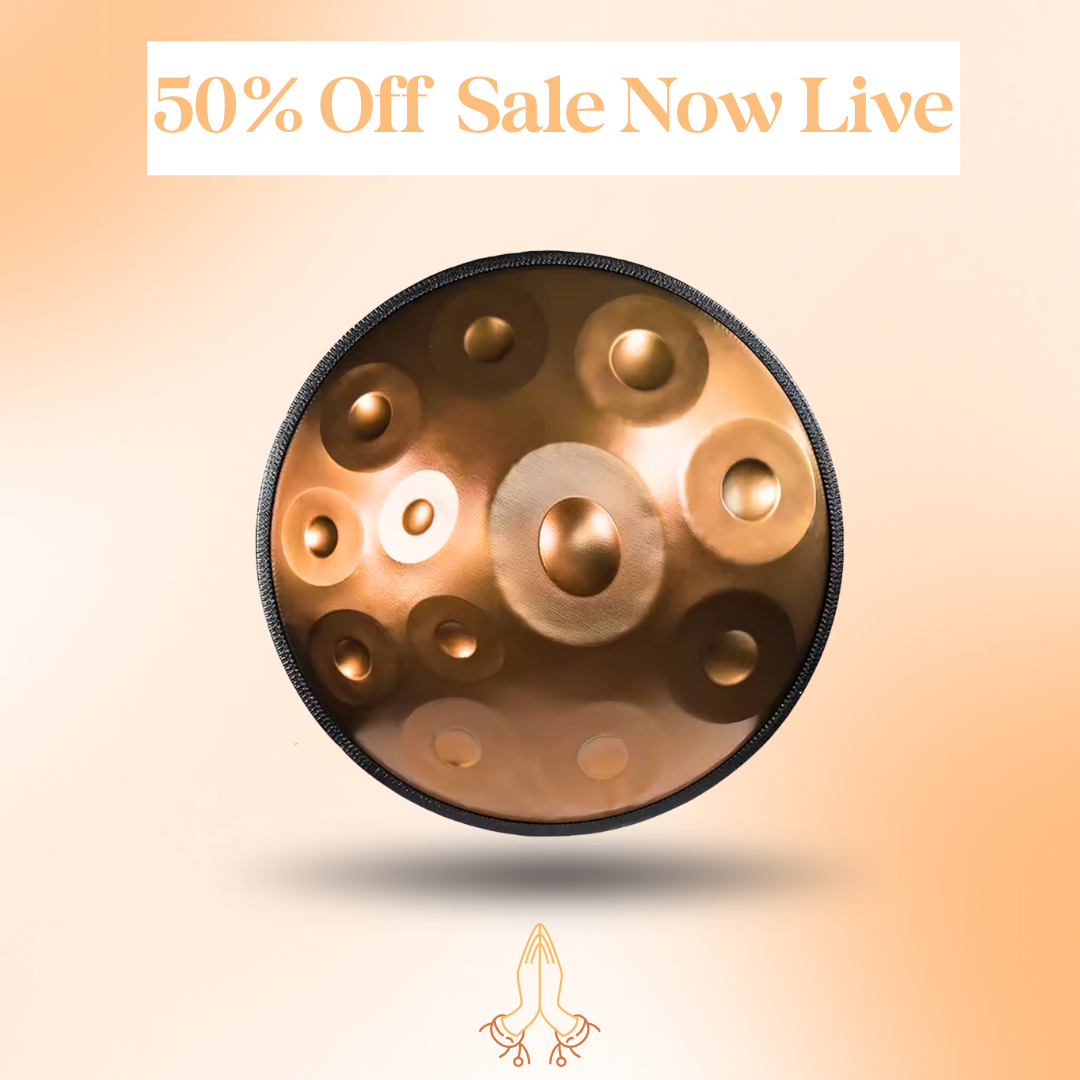 The H.P.M Co - Hand Pan Drum D Minor 432Hz 22" Package